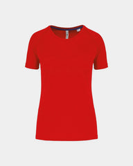 Customizable Recycled Women's Sports T-Shirt - Red