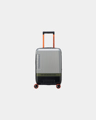 Promotional polycarbonate 55 cm cabin suitcase - Silver