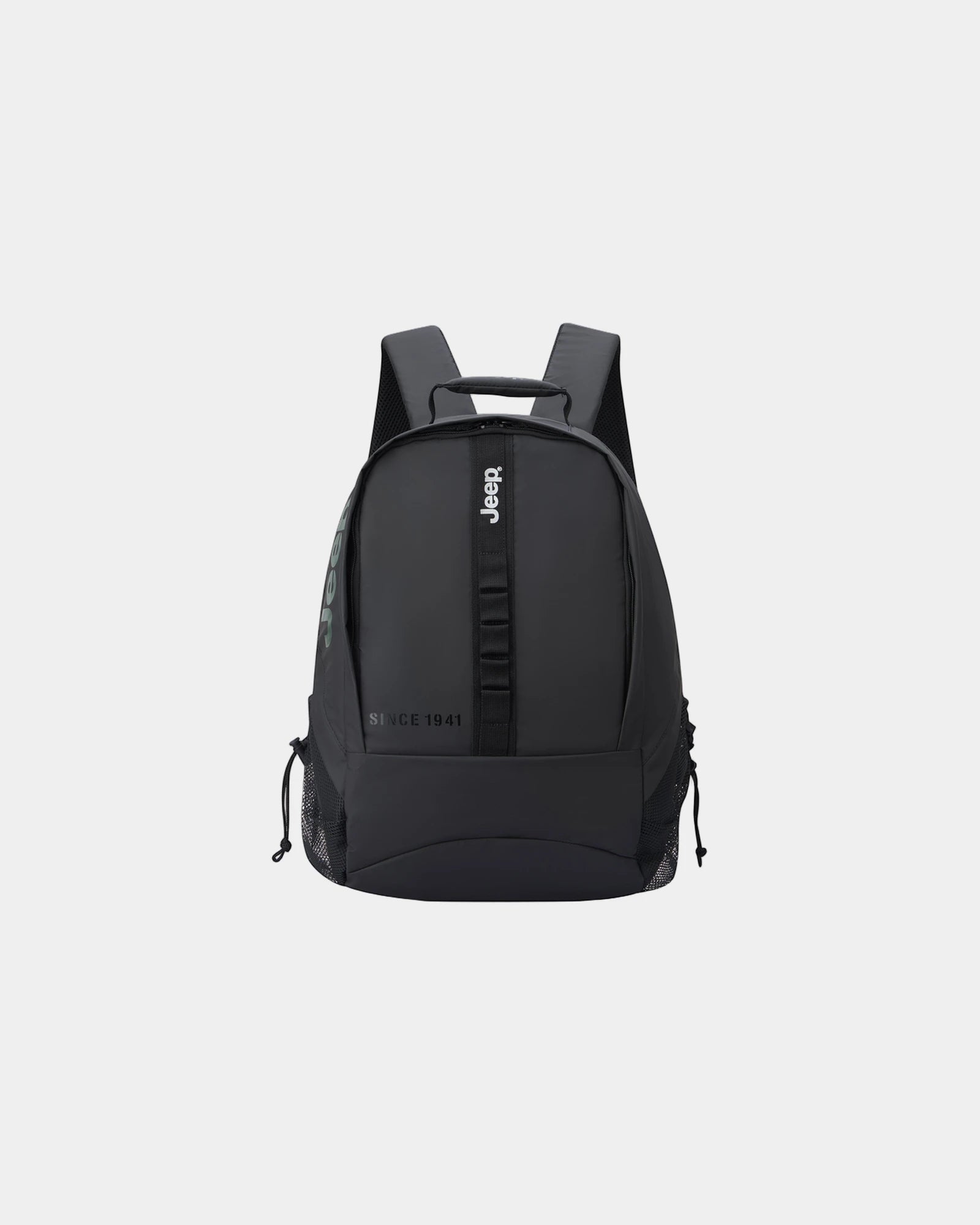 Custom recycled polyester backpack - Black