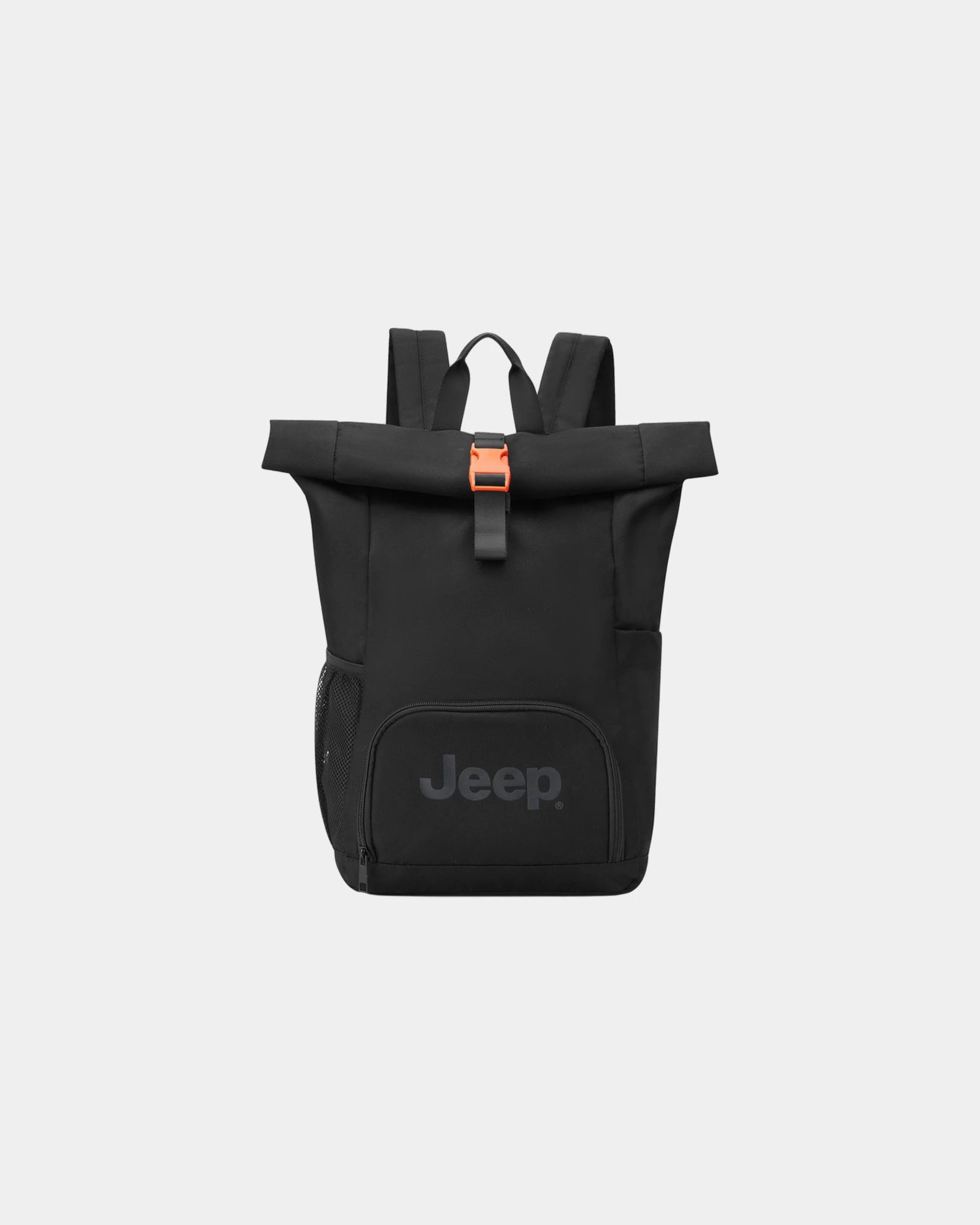Promotional polyester rolltop backpack - Black