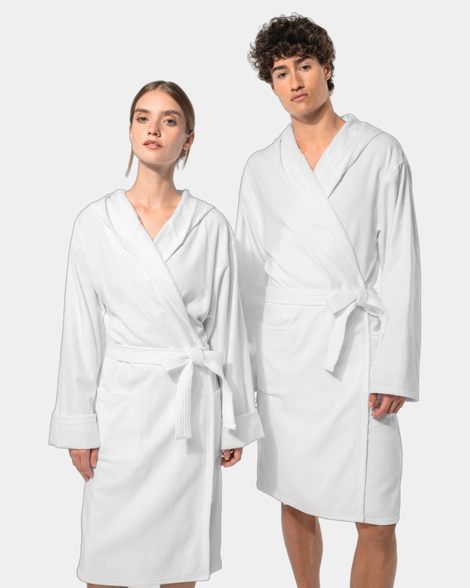 Custom organic cotton hooded bathrobe 270 g/m² - 3