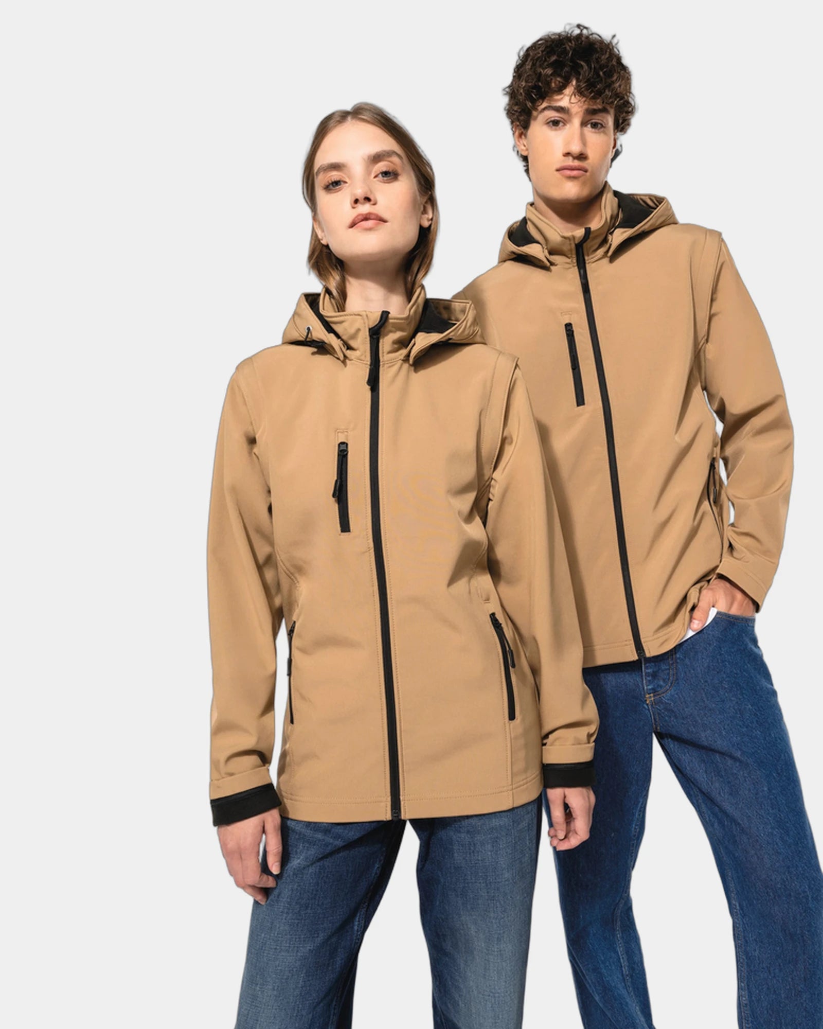 Custom breathable softshell jacket unisex - Titanium