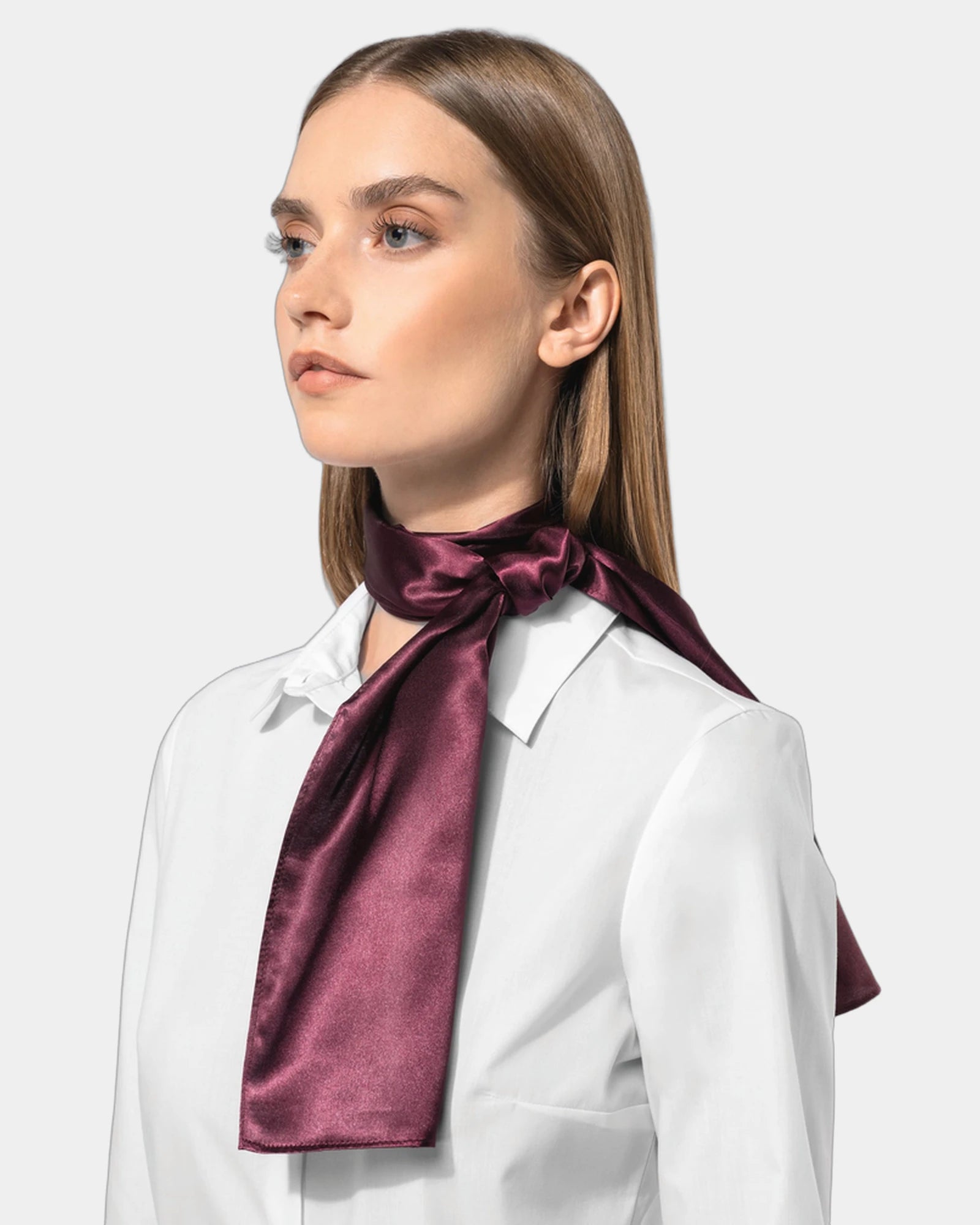 Custom satin polyester scarf for women's accessories - 1