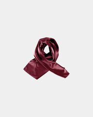 Custom satin polyester scarf for women's accessories - Wine