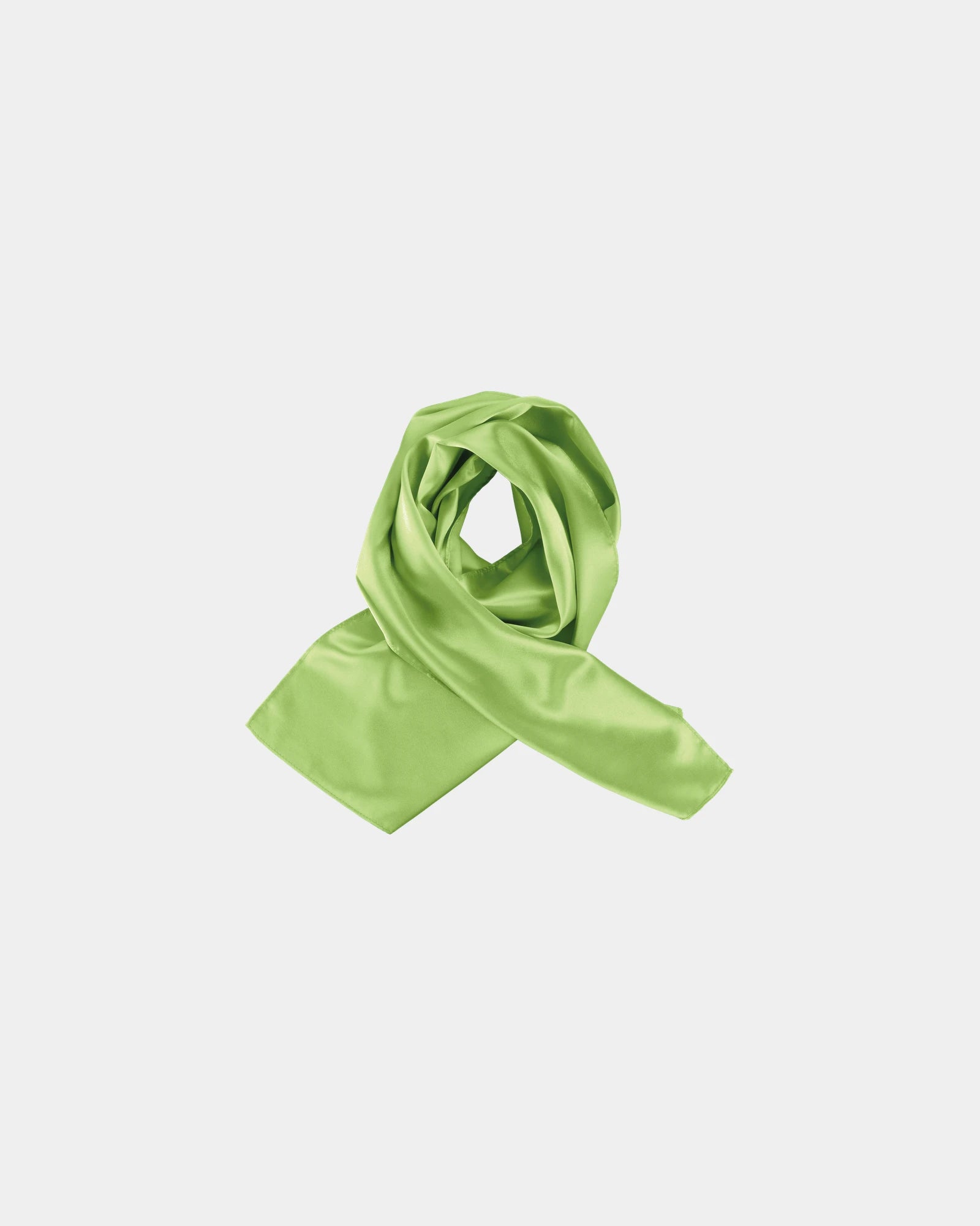 Custom satin polyester scarf for women's accessories - Lime