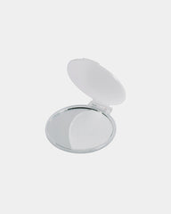 Custom plastic makeup mirror 6 cm compact - Transparent White