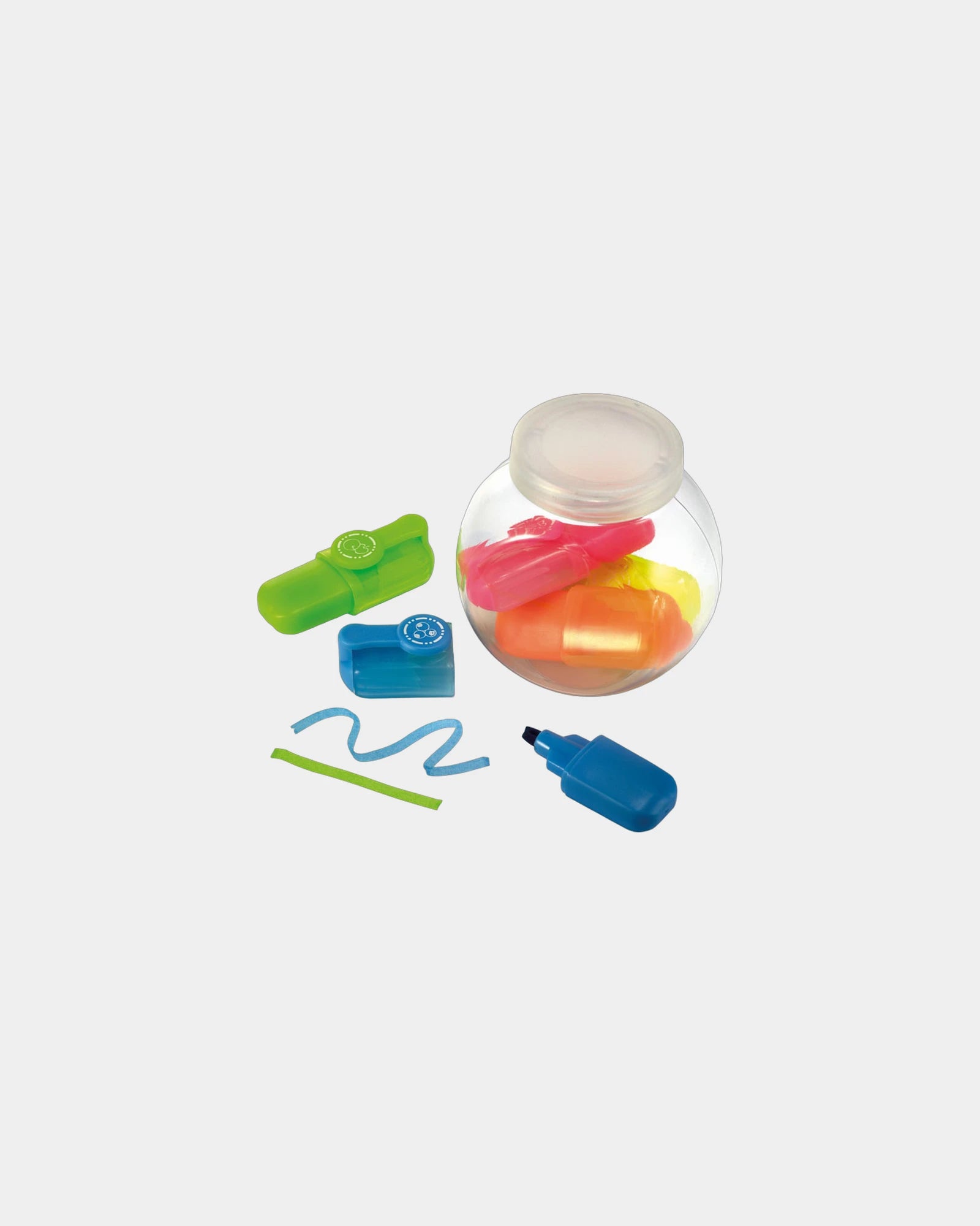Custom highlighters set of 5 in a pot - Multicolor
