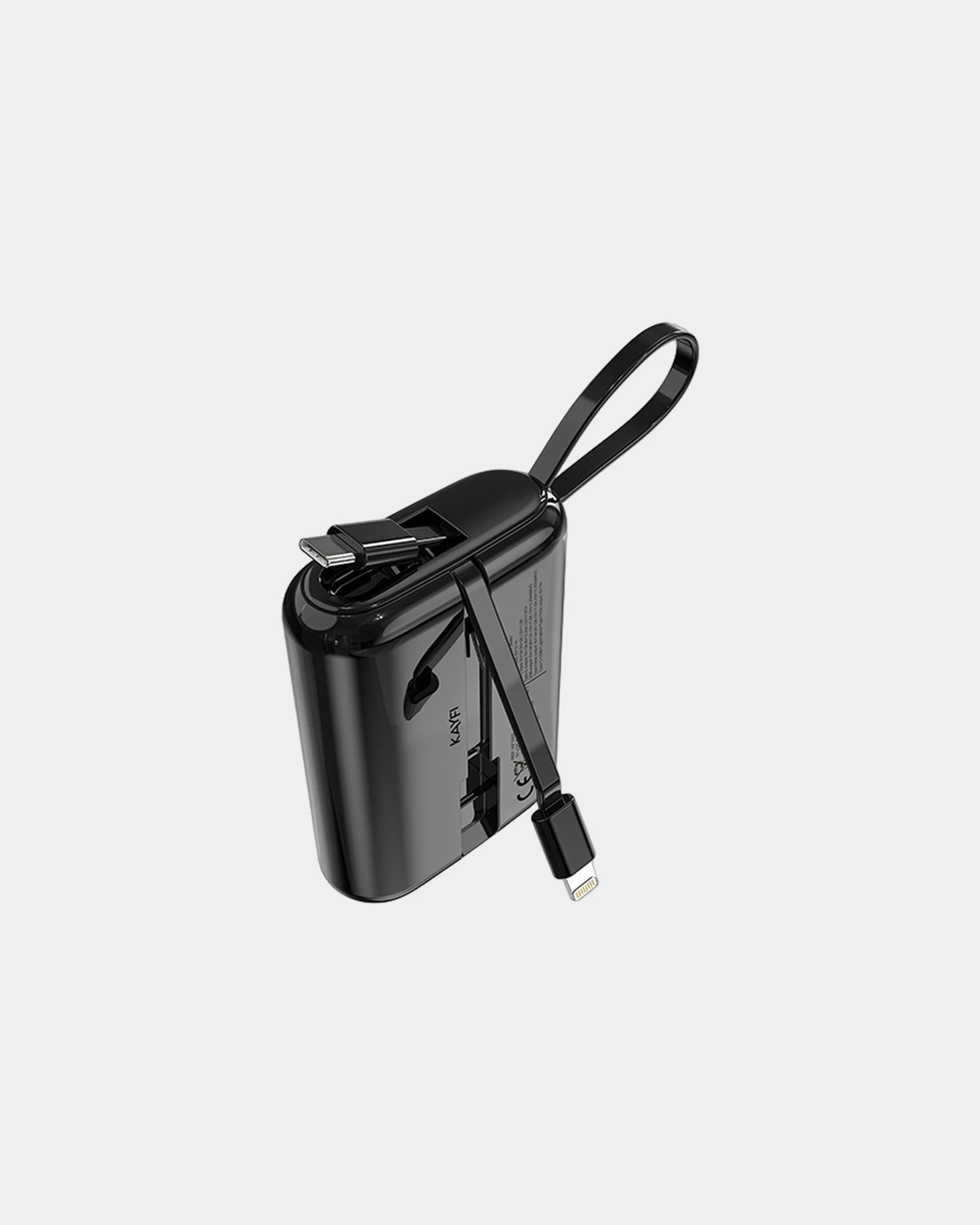 Custom 10,000 mAh power bank with integrated cables - 4