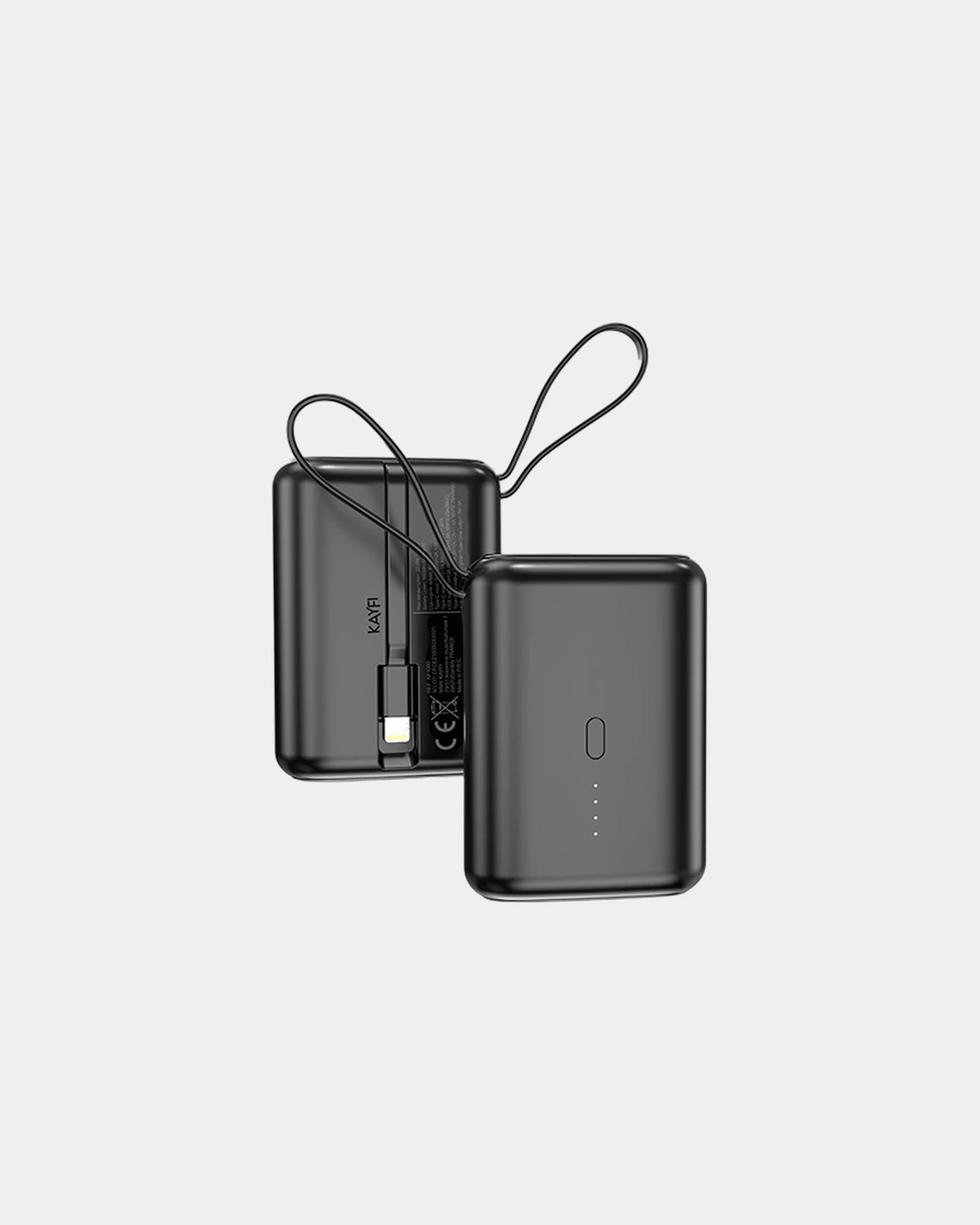 Custom 10,000 mAh power bank with integrated cables - 2