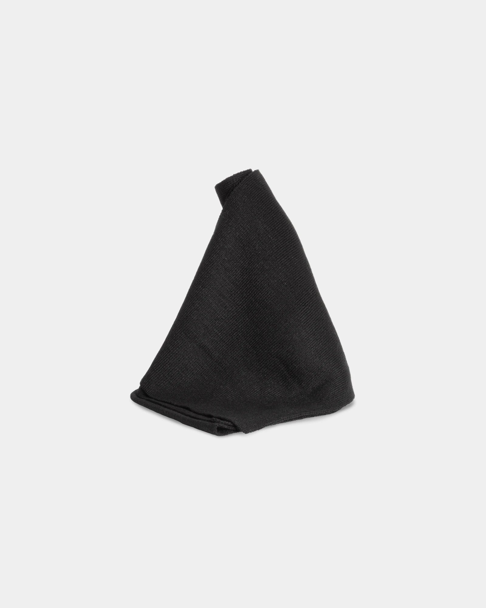 Custom acrylic knit scarf OEKO-TEX certified 310 g/m² - Black