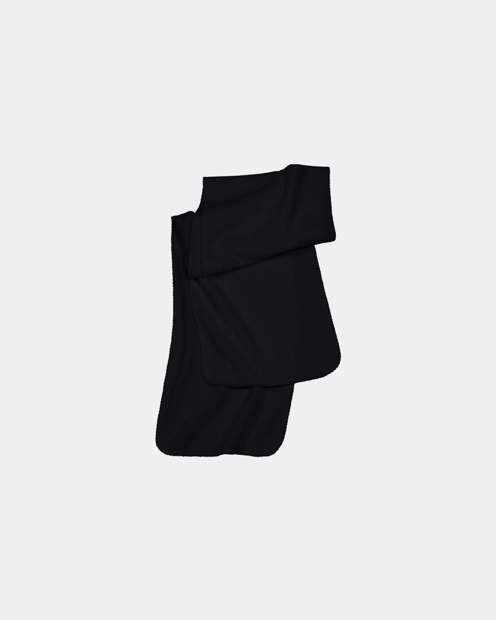 Custom anti-pilling fleece scarf 200 g/m² polyester - Black