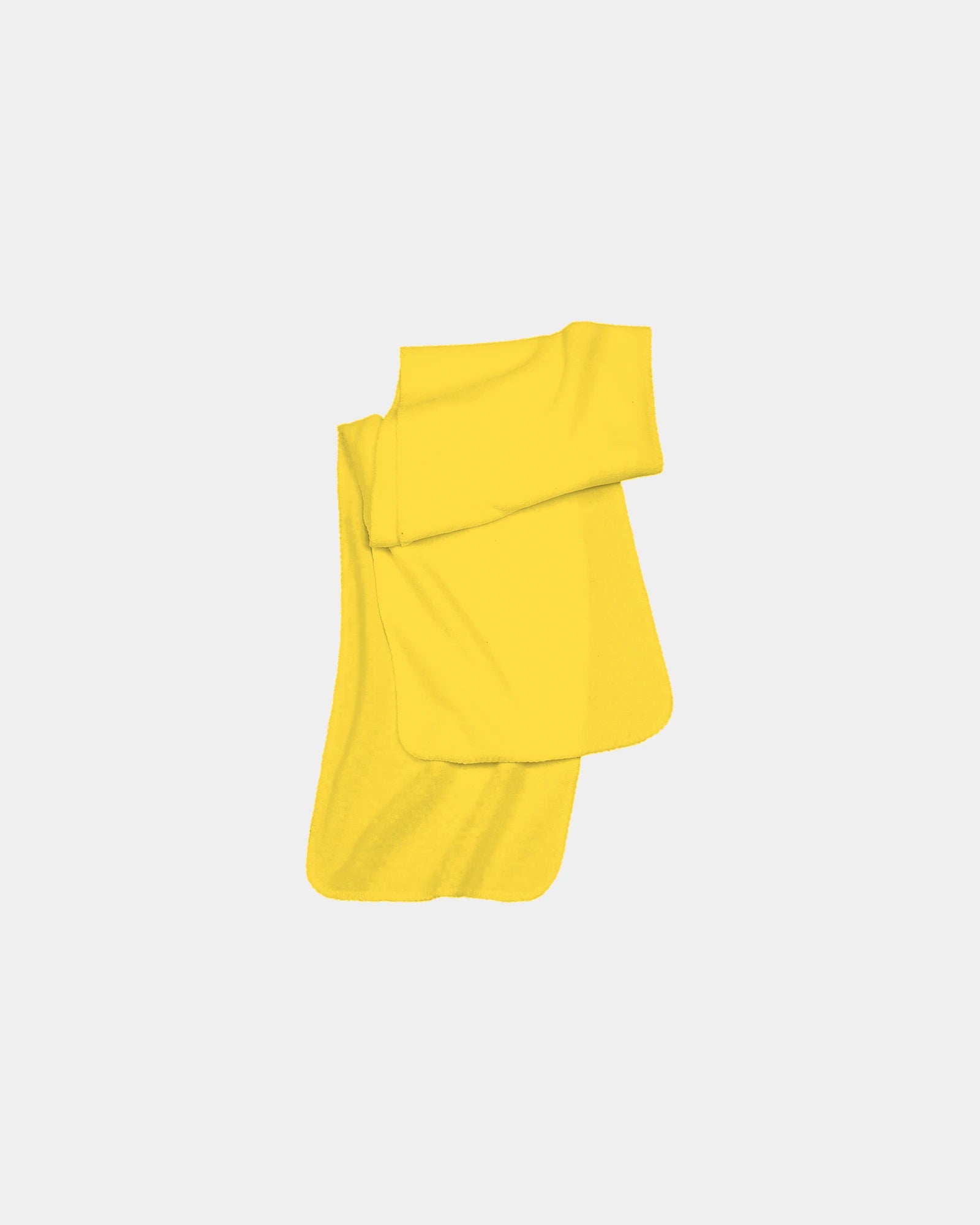 Custom anti-pilling fleece scarf 200 g/m² polyester - Yellow