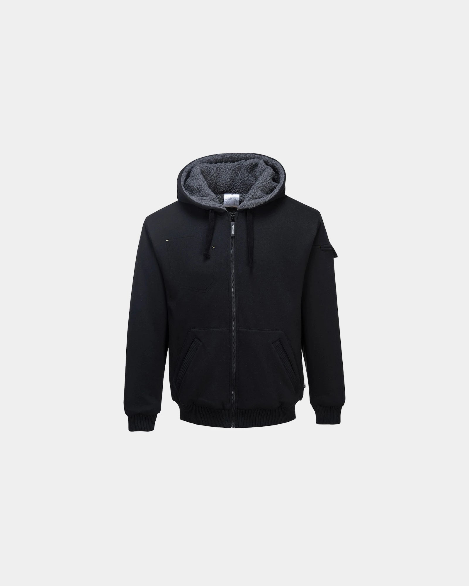 Promotional hooded jacket for outdoor activities - Black-Sky Blue