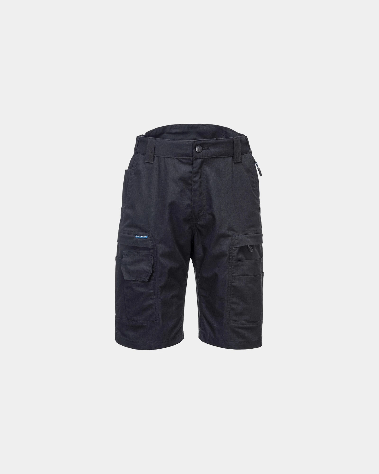 Promotional ripstop work bermuda shorts - Black-Sky Blue