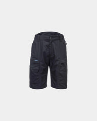 Promotional ripstop work bermuda shorts - Black-Sky Blue