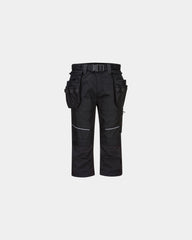 Promotional Ripstop fabric pantacourt for work - Black-Sky Blue