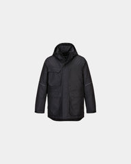 Promotional waterproof parka for extreme weather - Black-Sky Blue