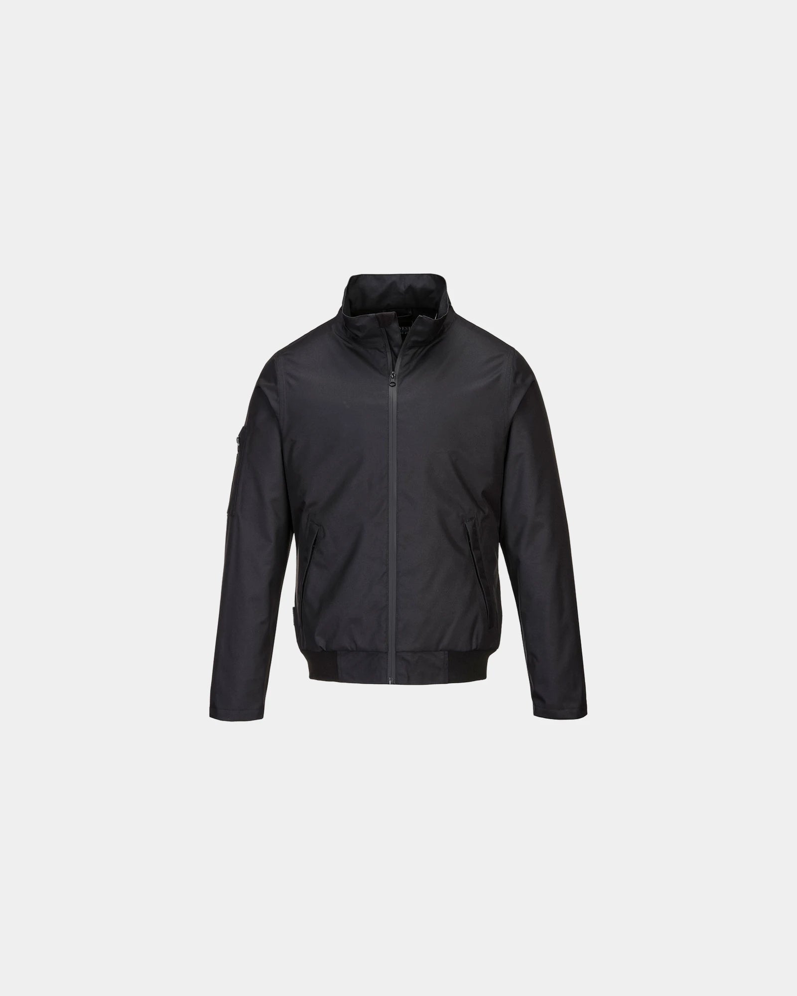 Promotional waterproof bomber jacket KX3 - Black-Sky Blue
