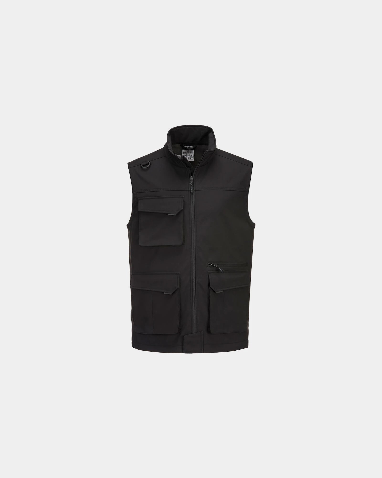 Promotional softshell vest KX3 (3L) - Black-Sky Blue
