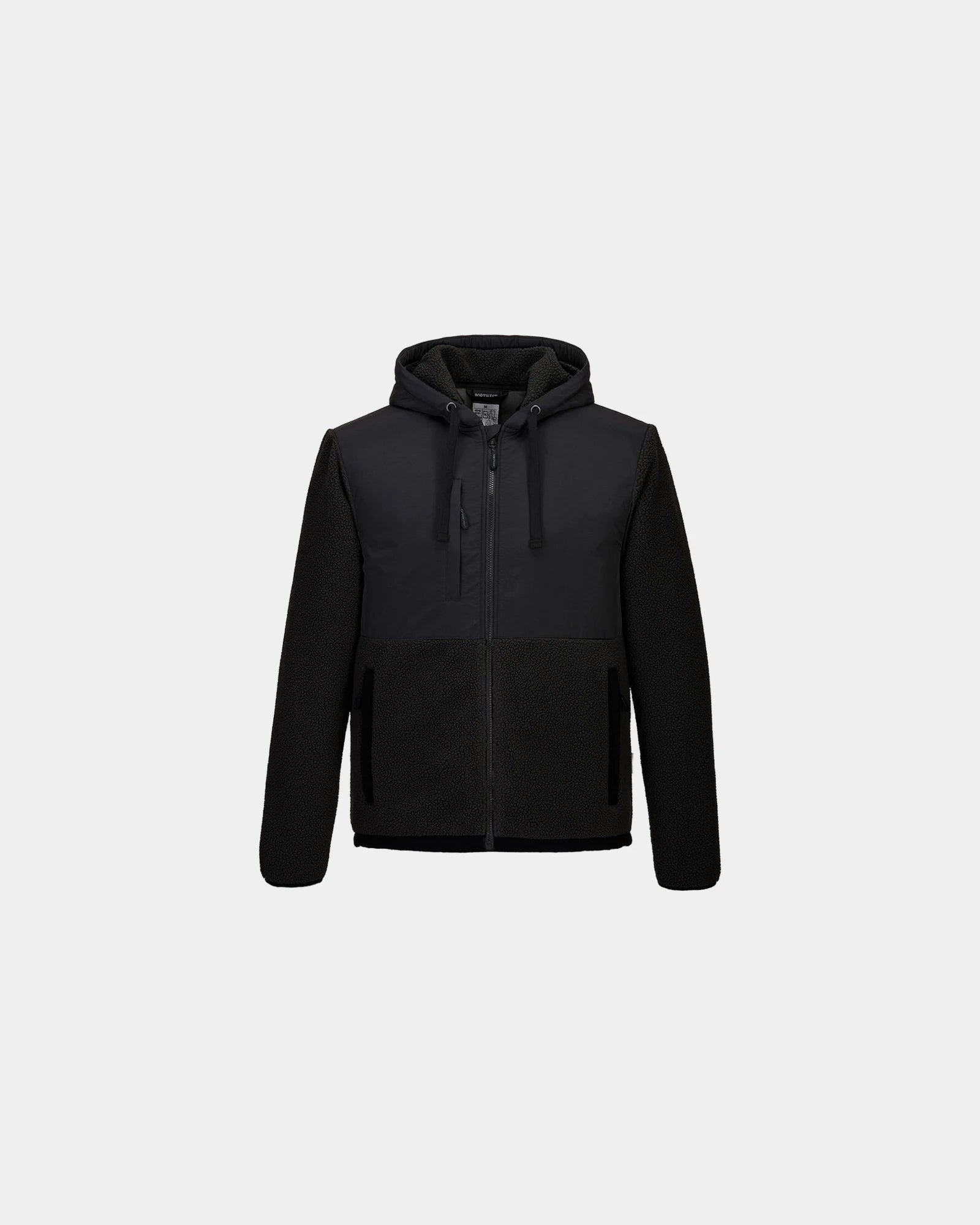 Promotional contemporary fleece jacket KX3 Borg - Black-Sky Blue
