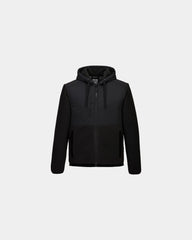 Promotional contemporary fleece jacket KX3 Borg - Black-Sky Blue