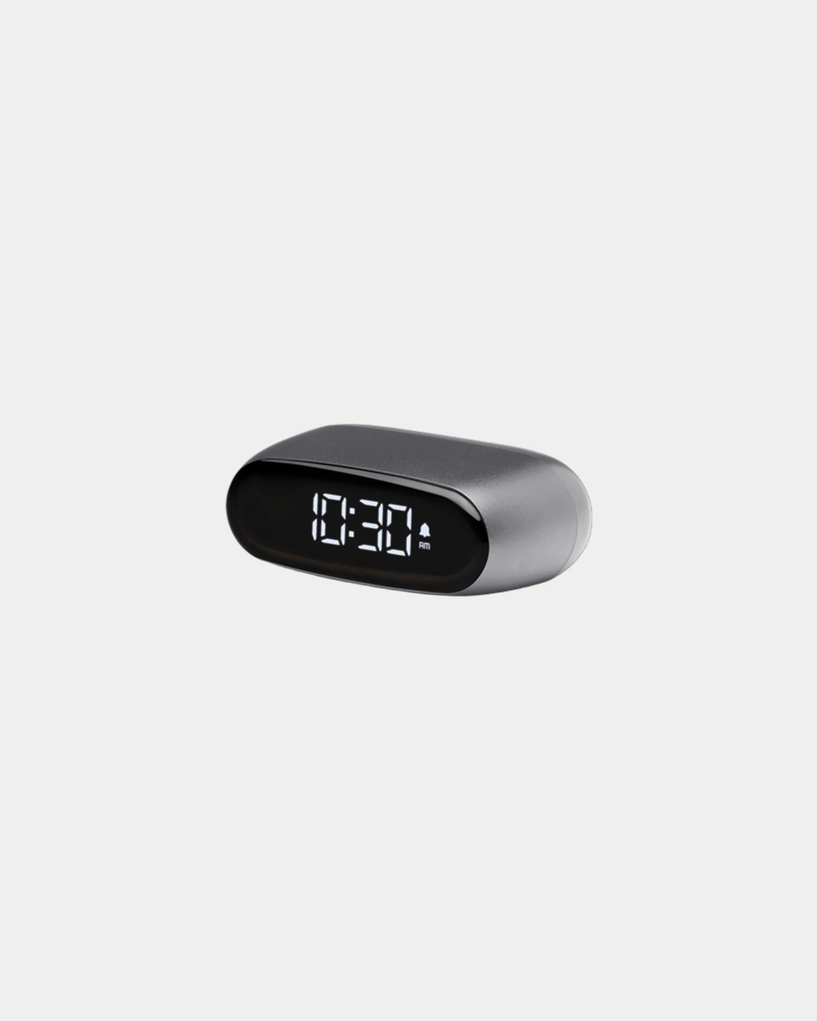 Custom promotional aluminum Lexon Minut clock with snooze function - Gun Metal