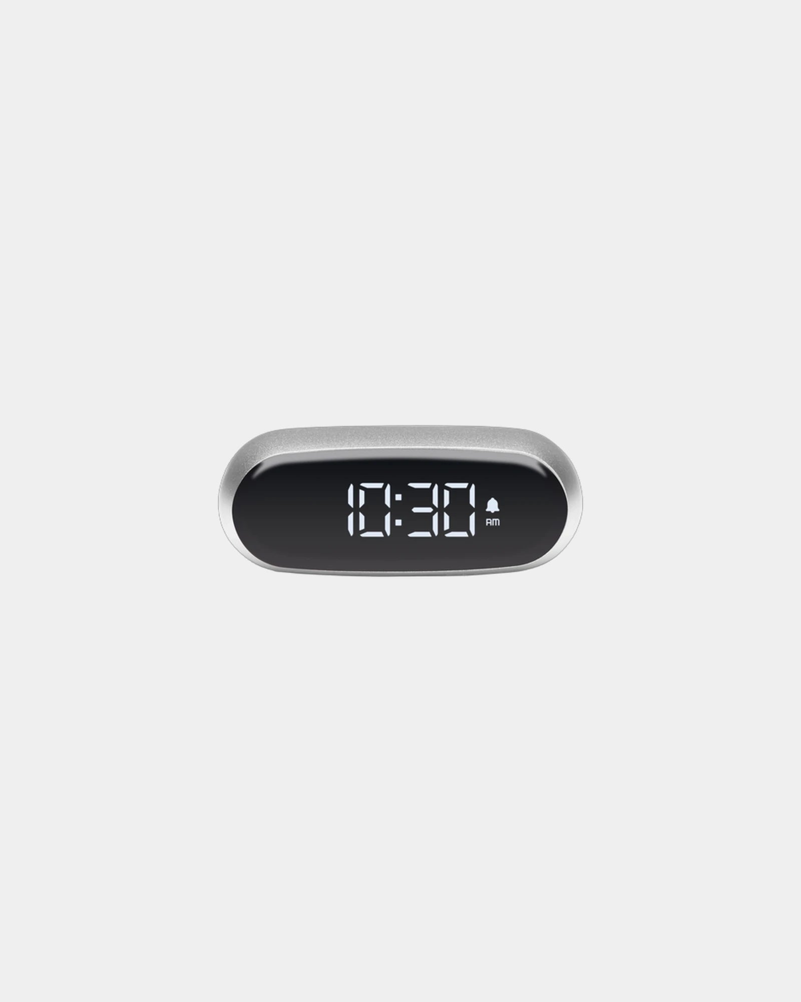 Custom promotional aluminum Lexon Minut clock with snooze function - Alu Polished