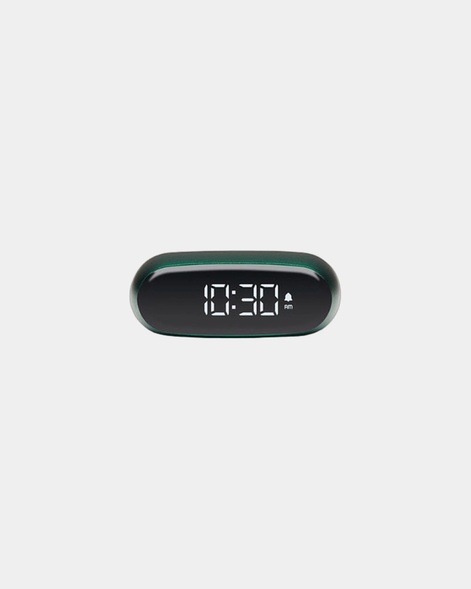 Custom promotional aluminum Lexon Minut clock with snooze function - Dark Green