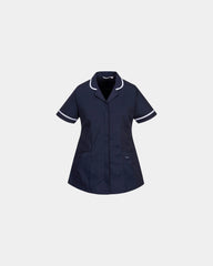Custom stretch polyester tunic - Navy