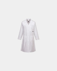 Custom women's blouse with hidden press stud closure - White