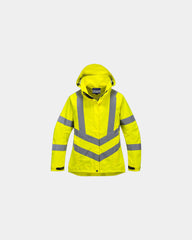 Promotional breathable women's Hi-Vis parka - Yellow