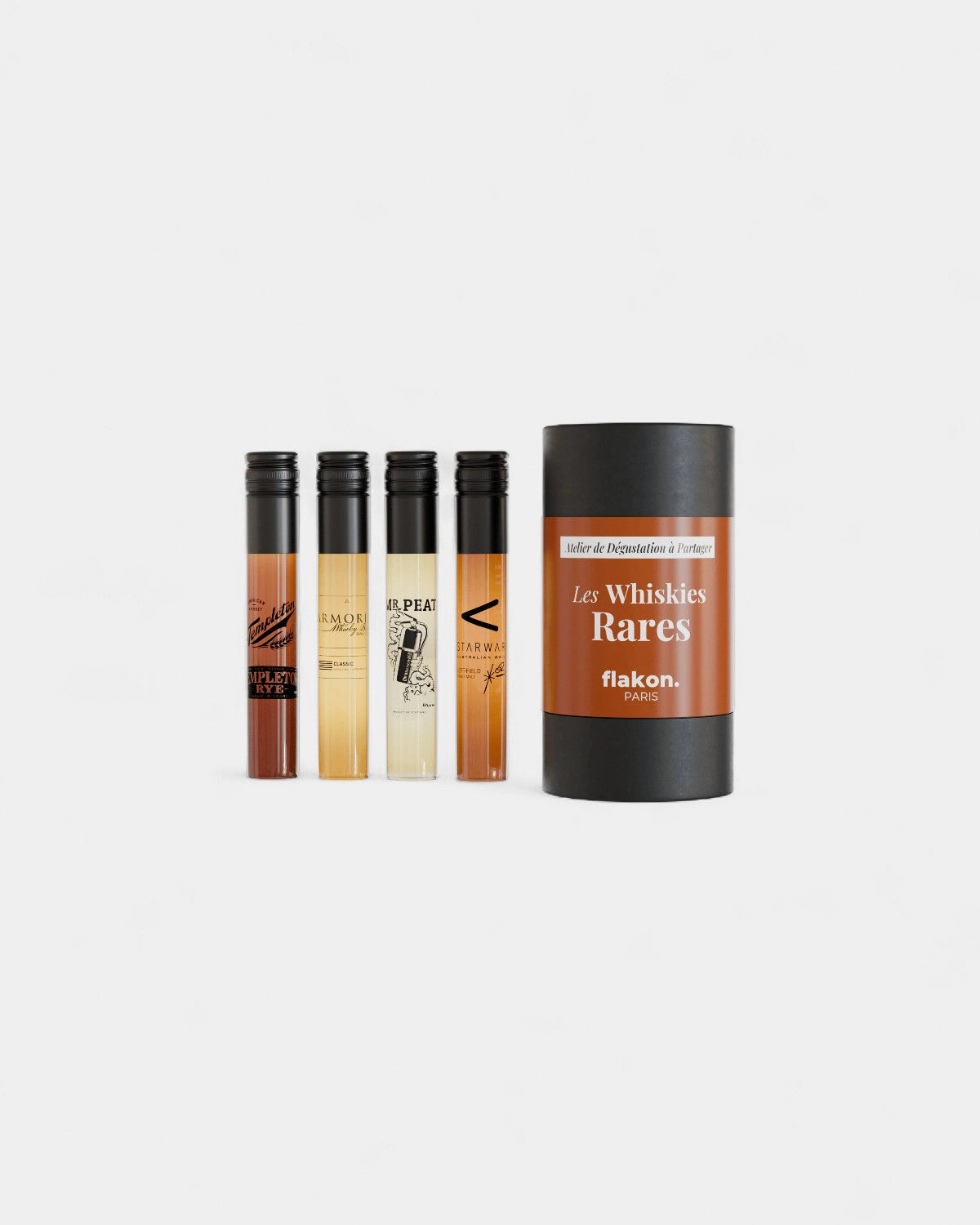 Tasting box 4 customizable spirit bottles