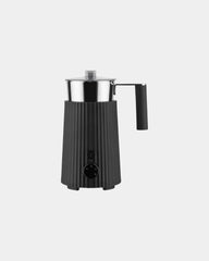 Custom eco-friendly cappuccino machine Alessi Plissé - Black