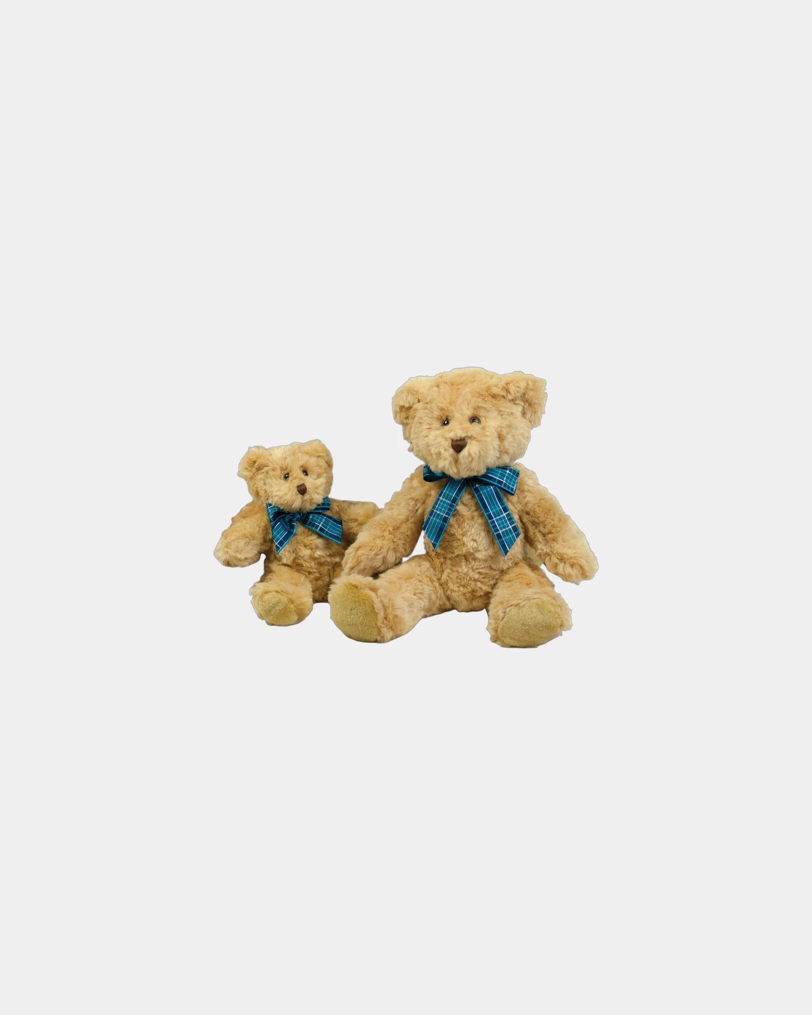 Custom light brown teddy bear plush toy with ribbon - Light Brown