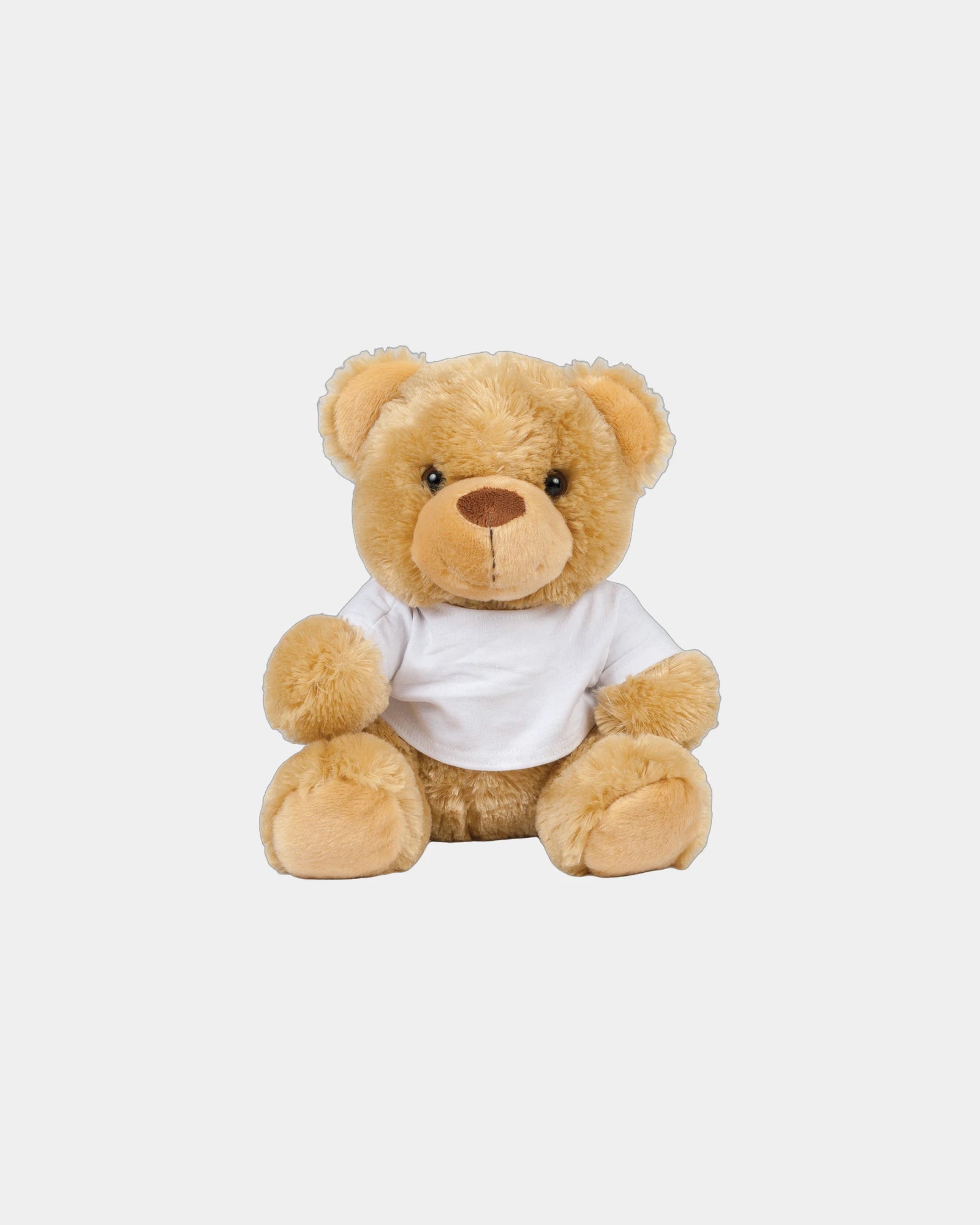 Custom polyester teddy bear with removable t-shirt - Brown