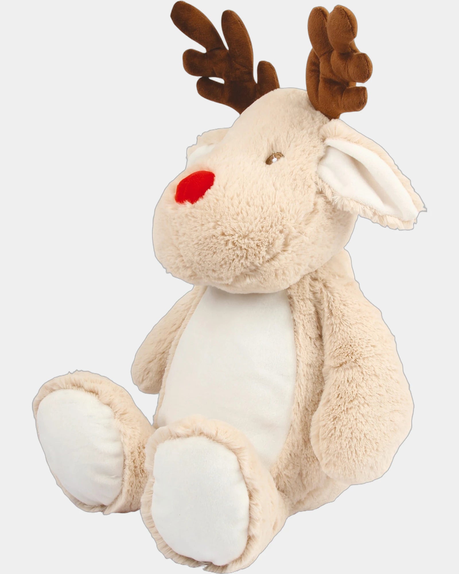 Custom zippered polyester reindeer plush toy 46 cm - 1