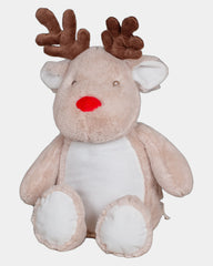 Custom zippered polyester reindeer plush toy 46 cm - 3