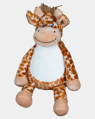Custom polyester zippered giraffe plush toy - 3