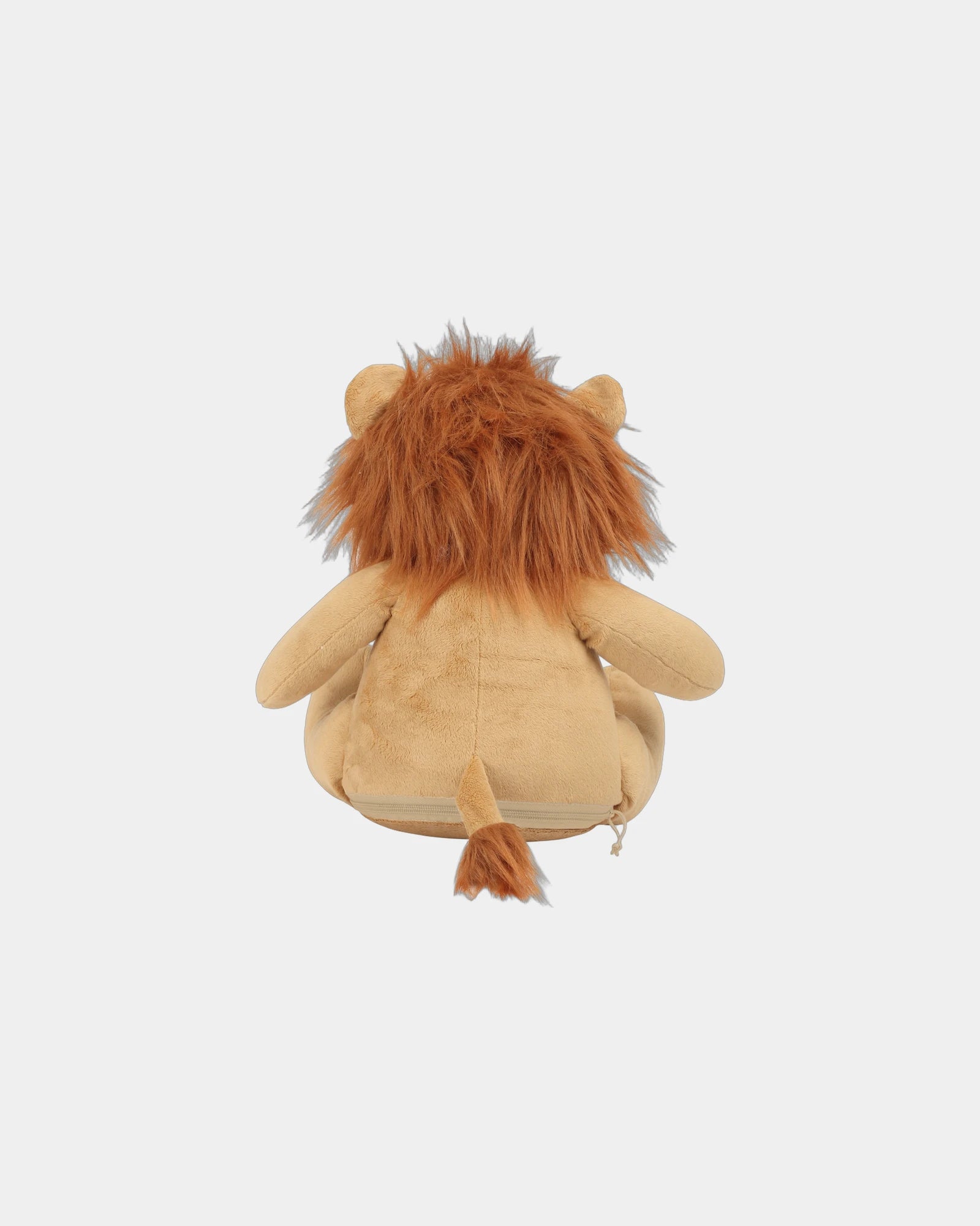 Custom zippered polyester lion plush toy - 1