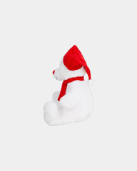 Custom plush Christmas bear with knitted scarf - 2