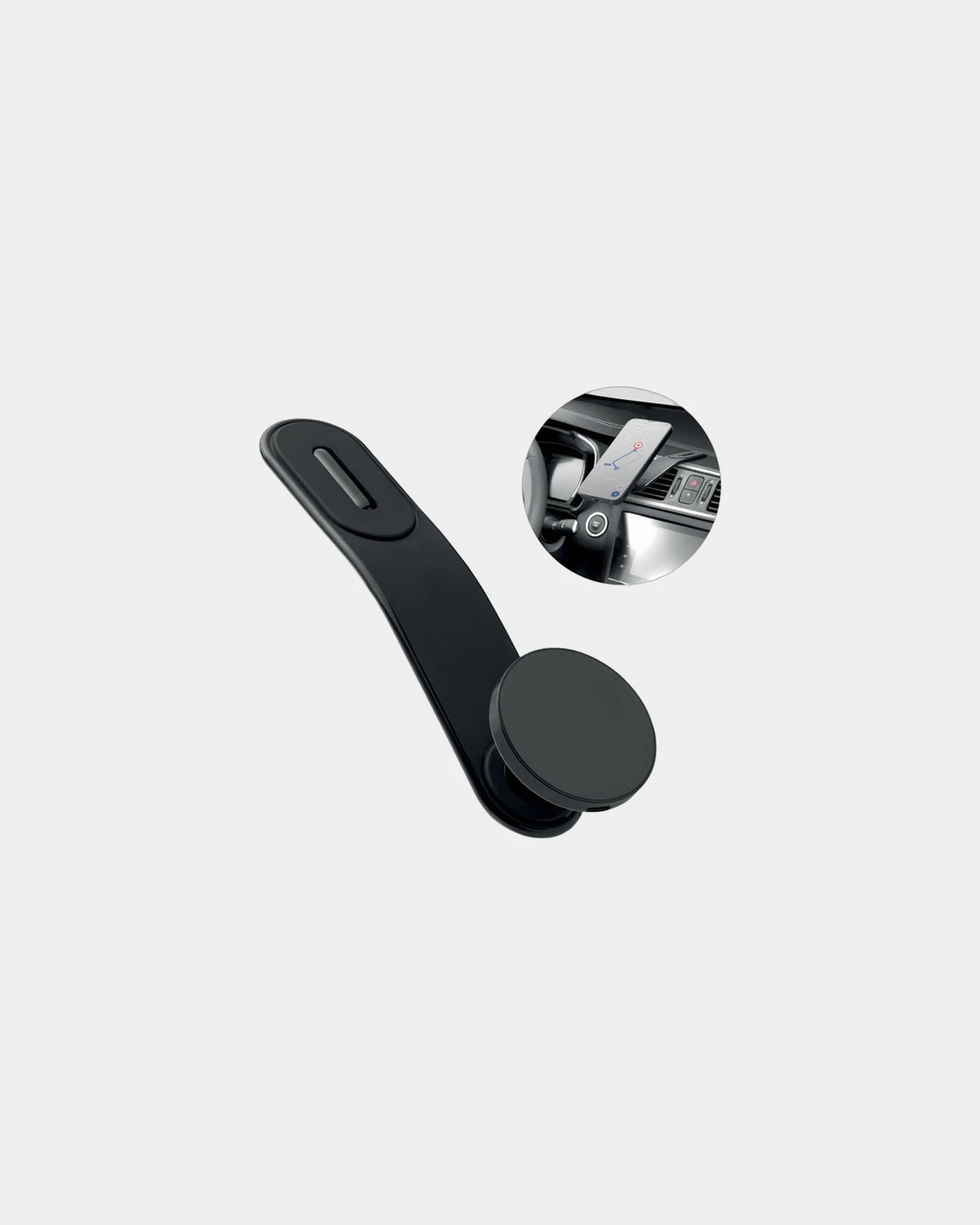 Custom 15W magnetic wireless car charger for phones - Black
