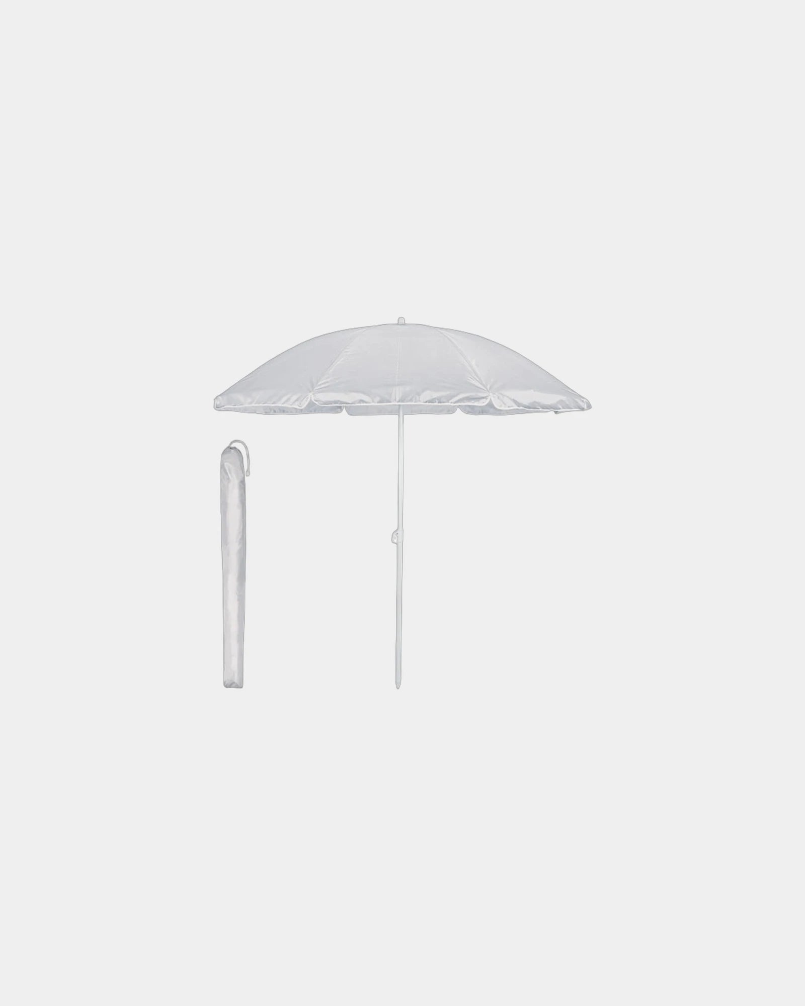 Custom polyester Ø150 cm portable parasol umbrella - Gray
