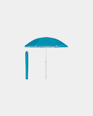 Custom polyester Ø150 cm portable parasol umbrella - Turquoise