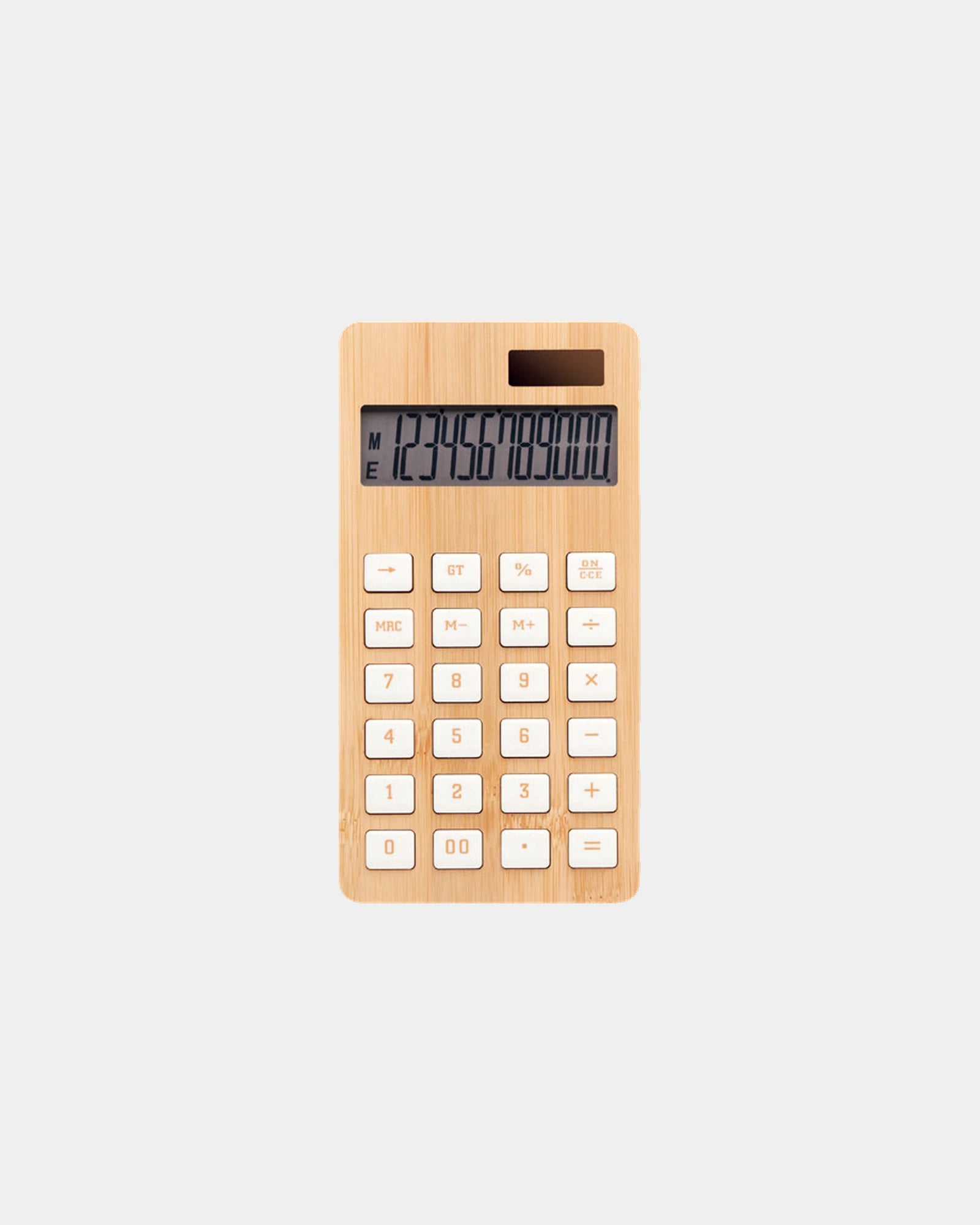 Custom bamboo calculator 12 digits - Wood