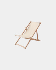 Custom FSC wood folding beach chair Honopu - Beige