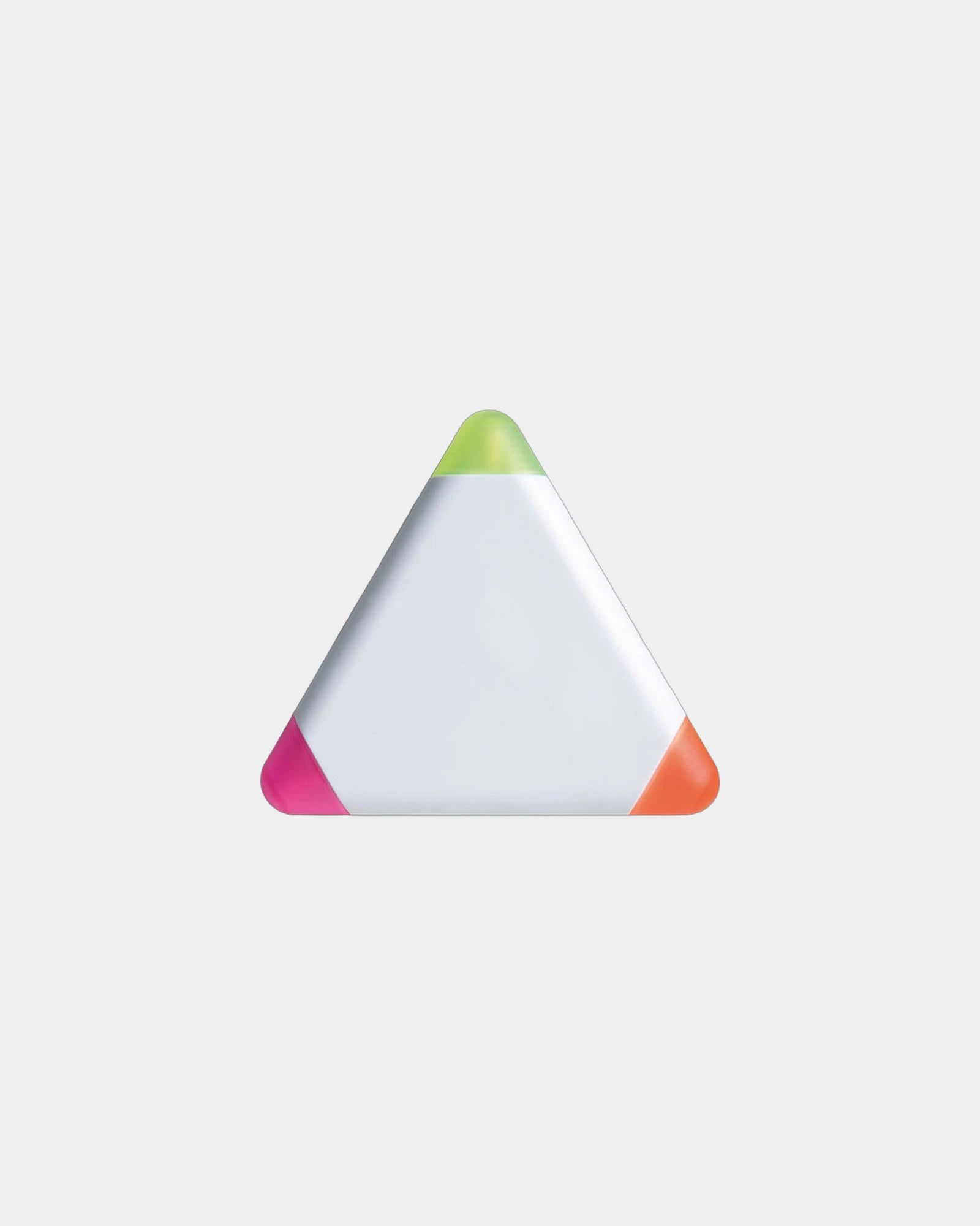 Custom triangular 3-color ABS highlighter set - White
