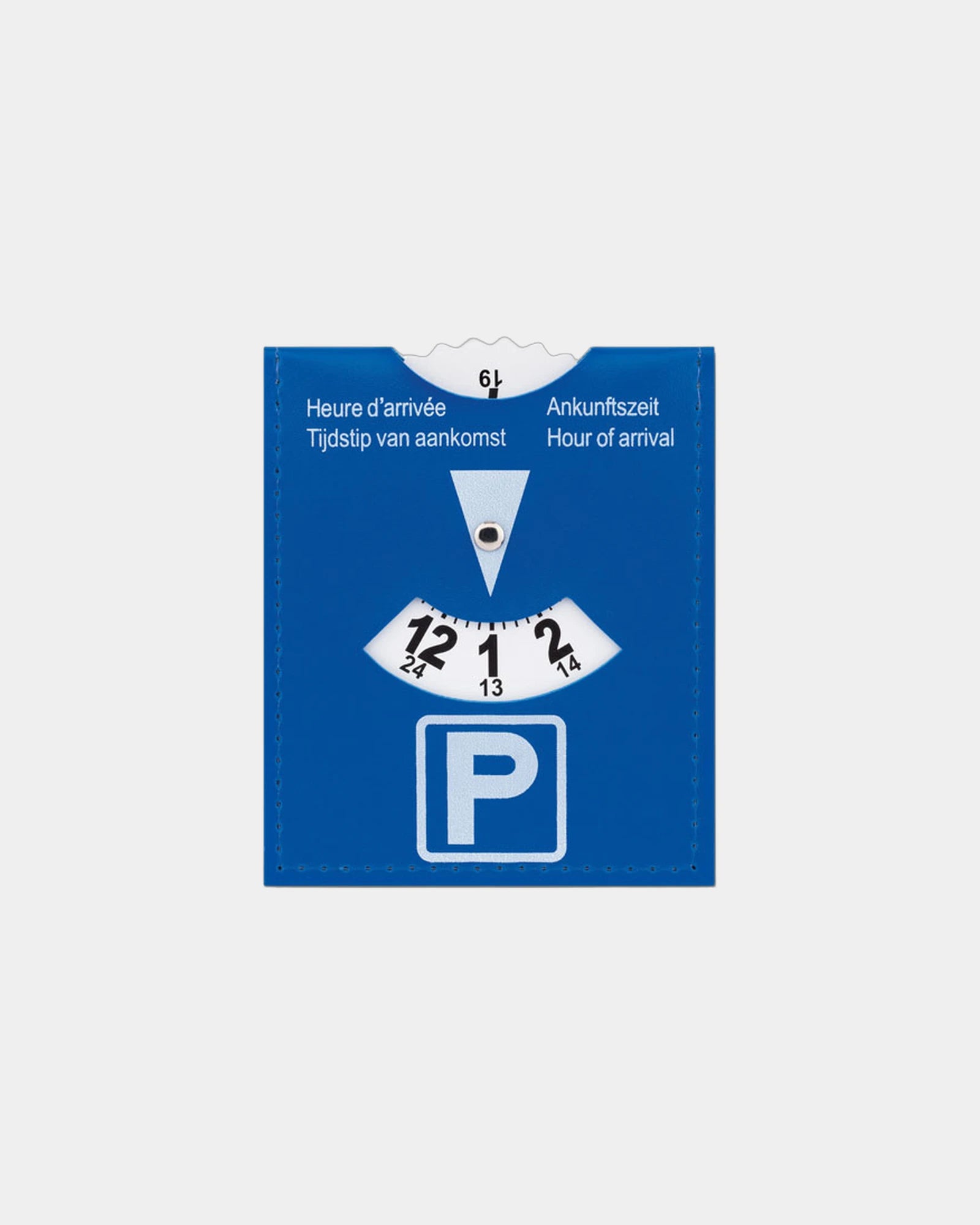 Custom PVC parking card for cars, 10 x 12 cm - Blue