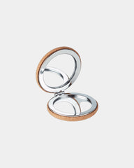 Custom cork compact mirror double-sided design - Beige