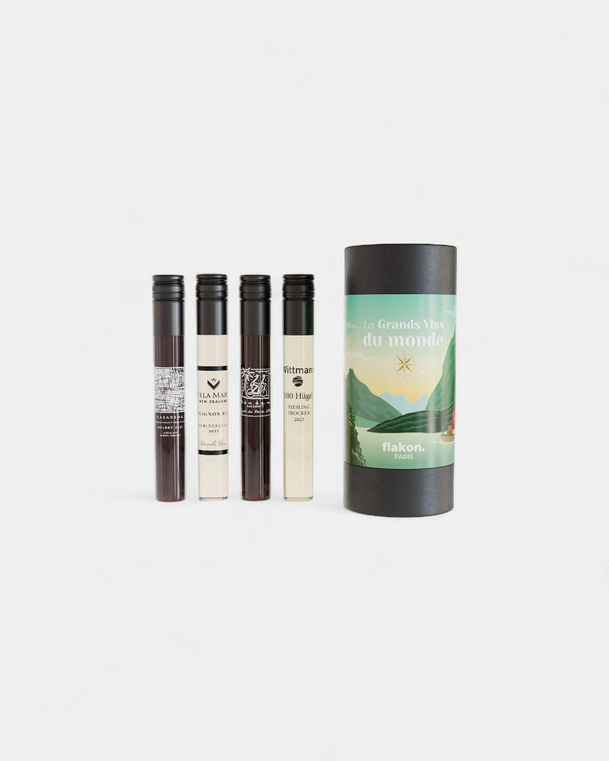 Tasting set 4 customizable wine bottles - 11