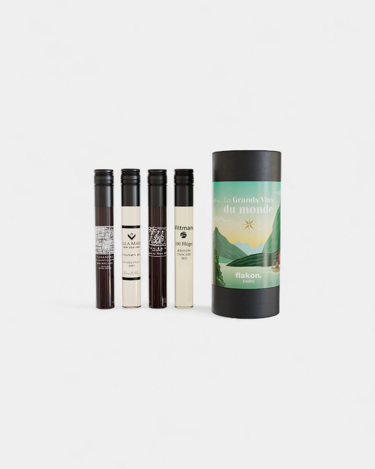 Tasting set 4 customizable wine bottles - 12